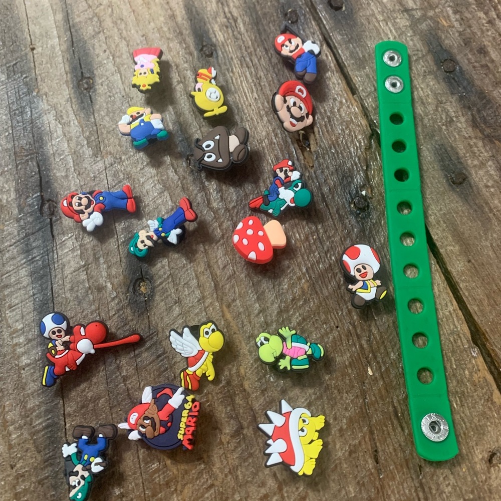 Croc Charms Mario Brothers - 16pc